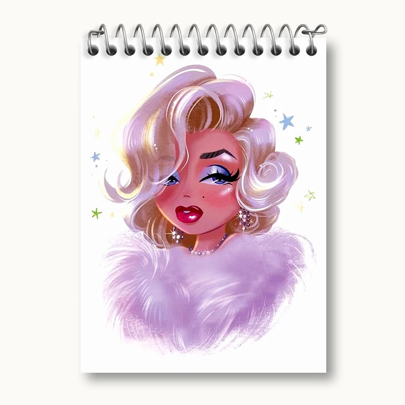 دفتر یادداشت 50 برگ خندالو مدل مرلین مونرو Marilyn Monroe کد 3984