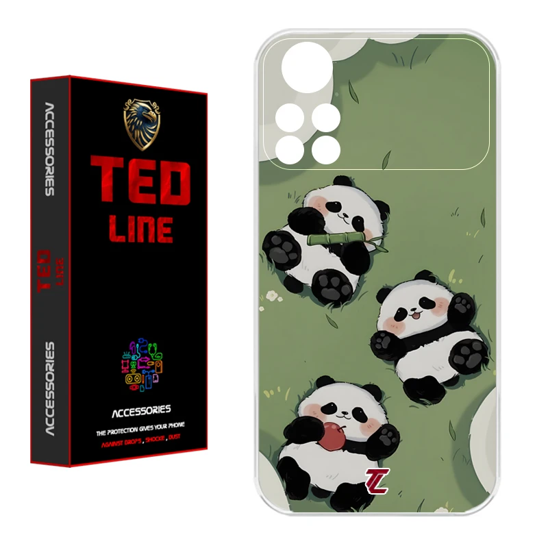 کاور تد لاین طرح پاندا کد 1102 مناسب برای گوشی موبایل شیائومی Poco X4 Pro