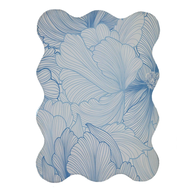 پادری مدل دالبر طرح گل کد 9065 سایز 80x110 سانتی متر 