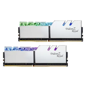 رم دسکتاپ DDR4 دو کاناله 4000 مگاهرتز CL18 جی اسکیل مدل Trident Z Royal Silver ظرفیت 16 گیگابایت