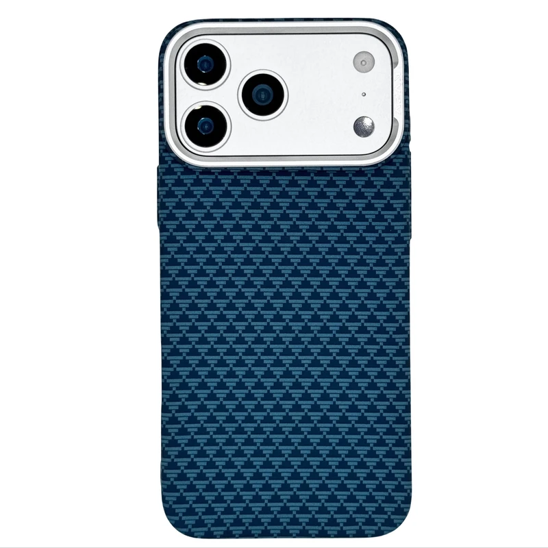 کاور کی وی زد وی مدل کربن طرح Triangle Pattern مناسب برای گوشی موبایل اپل Iphone 17 Promax