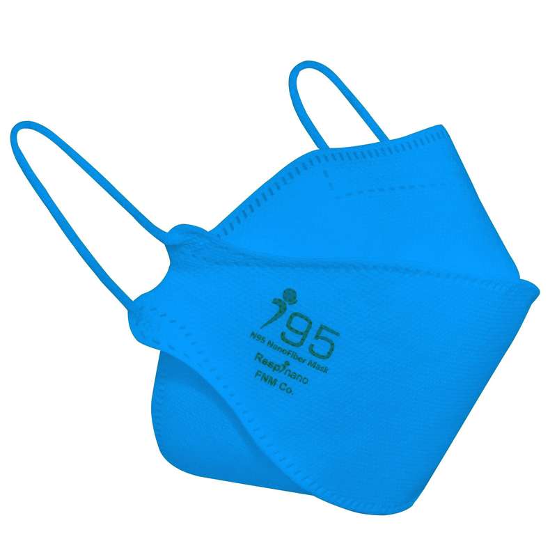ماسک تنفسی ریما مدل سه بعدی N99 نانو کد Blue-F99 بسته 25 عددی