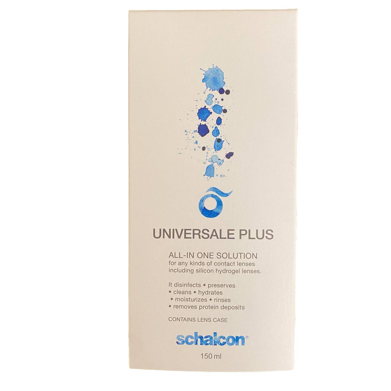 محلول شستشوی لنز شالکون مدل Universal Plus حجم 150 میلی لیتر