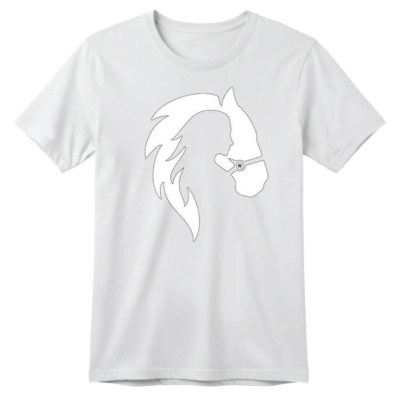 تی‌شرت آستین کوتاه بچگانه مدل دختر و اسب کد p1 