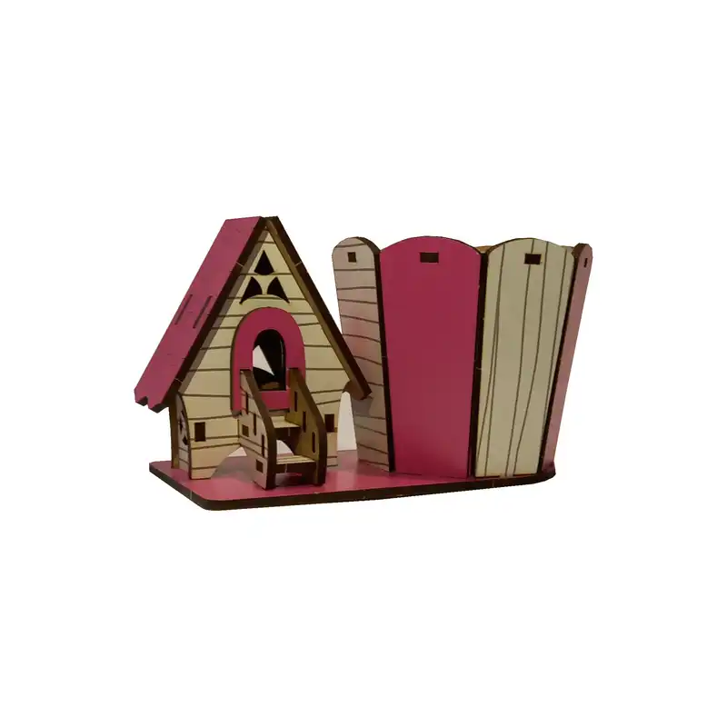 استند لوازم آرایشی مدل کلبه کد 001