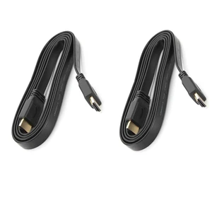 کابل HDMI مدل فلت طول 1.5 متر بسته 2 عددی