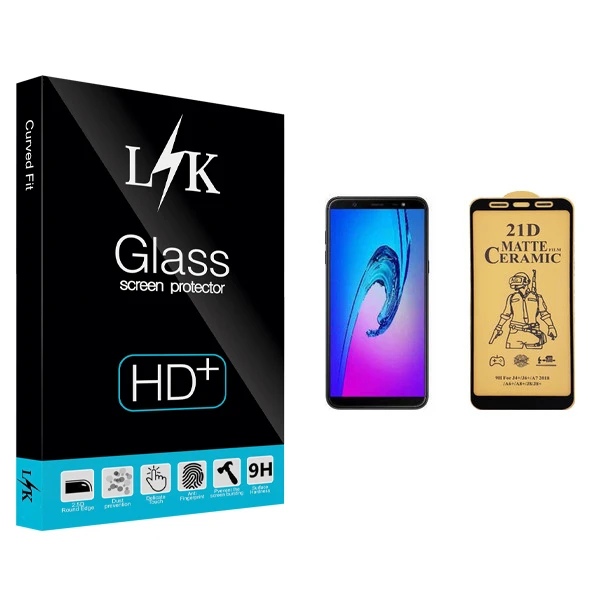 محافظ صفحه نمایش سرامیکی ال کی مدل +LITE مناسب برای گوشی موبایل سامسونگ Galaxy J8 Plus
