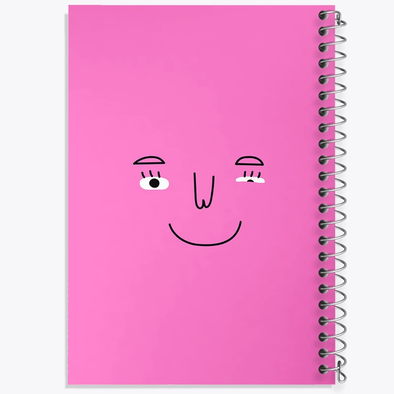 دفتر مشق 50 برگ خندالو طرح شکلک بامزه کد N703