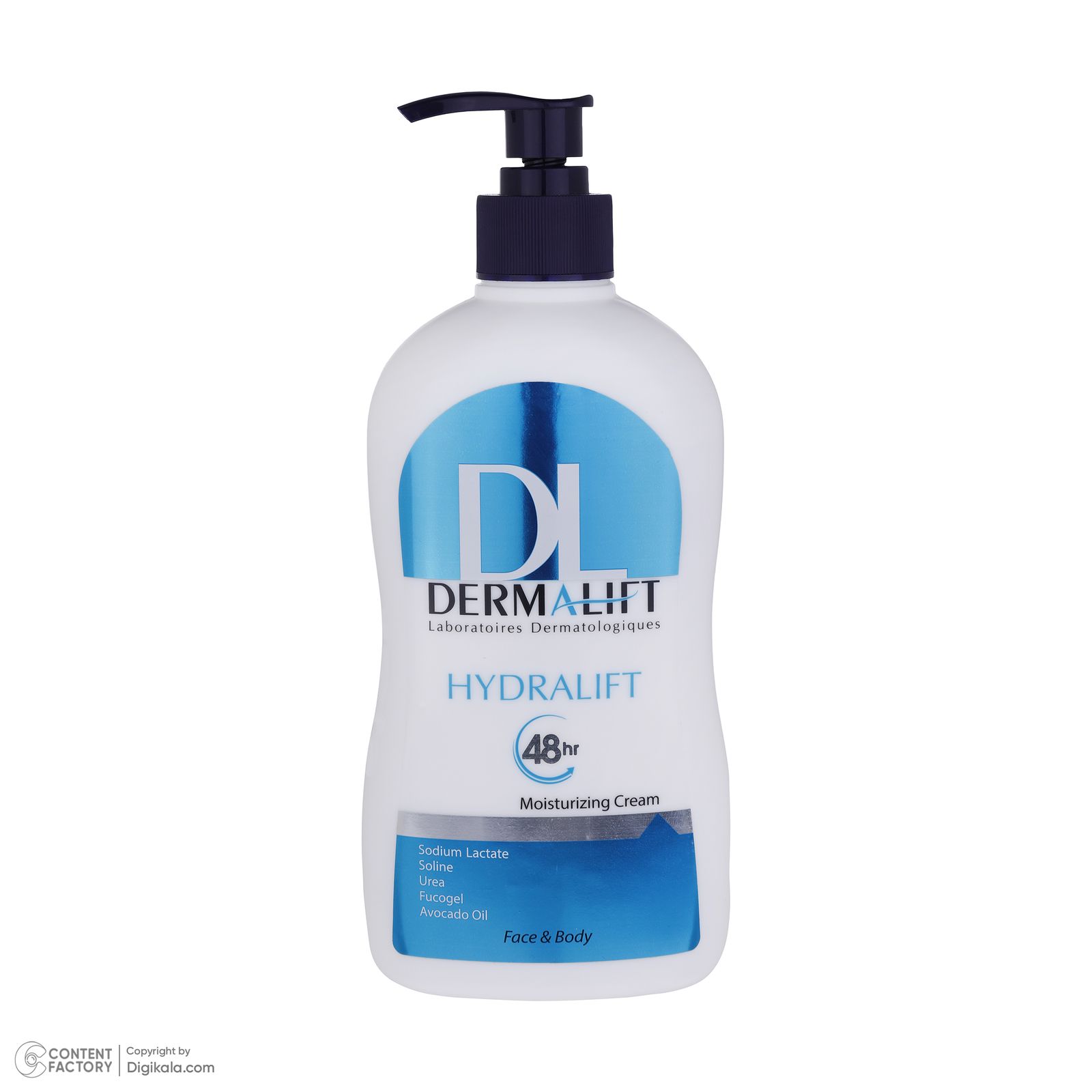 کرم مرطوب کننده دست و صورت درمالیفت مدل Hydralift مناسب پوست‌های خشک حجم 400 میلی‌لیتر -  - 3