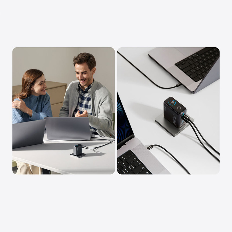 شارژر دیواری 140 وات انکر مدل A2697 به همراه کابل USB-C به طول 1.5 متر