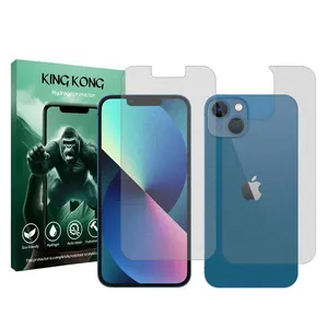 King Kong Tough model matte screen protector suitable for Apple iPhone 13 mobile phone along with the back protector 
