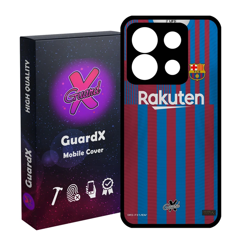 کاور گارد ایکس طرح بارسلونا مدل Glass10359 مناسب برای گوشی موبایل شیائومی Redmi Note 13 5G