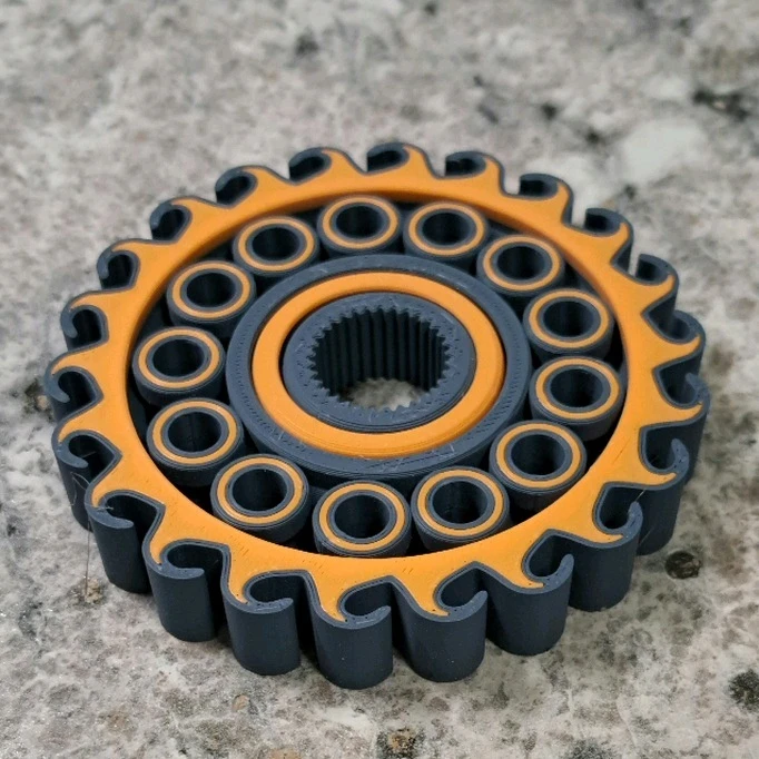 عکس شماره 5 : اسپینر طرح سه بعدی دو رنگ مدل ژیروسکوب