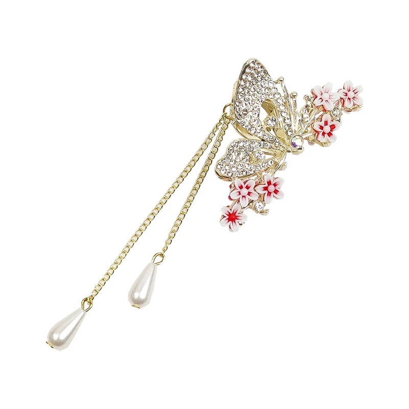 کلیپس مو زنانه مدل شکوفه بهاری کد 4068ak