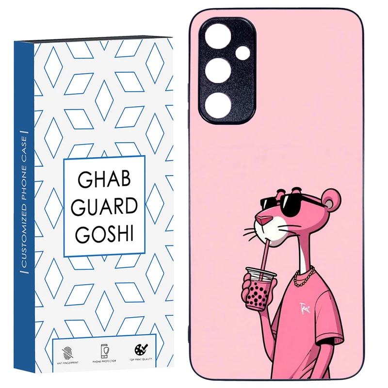 کاور قاب گارد گوشی طرح پلنگ صورتی کد TPU-213 مناسب برای گوشی موبایل سامسونگ Galaxy A05S