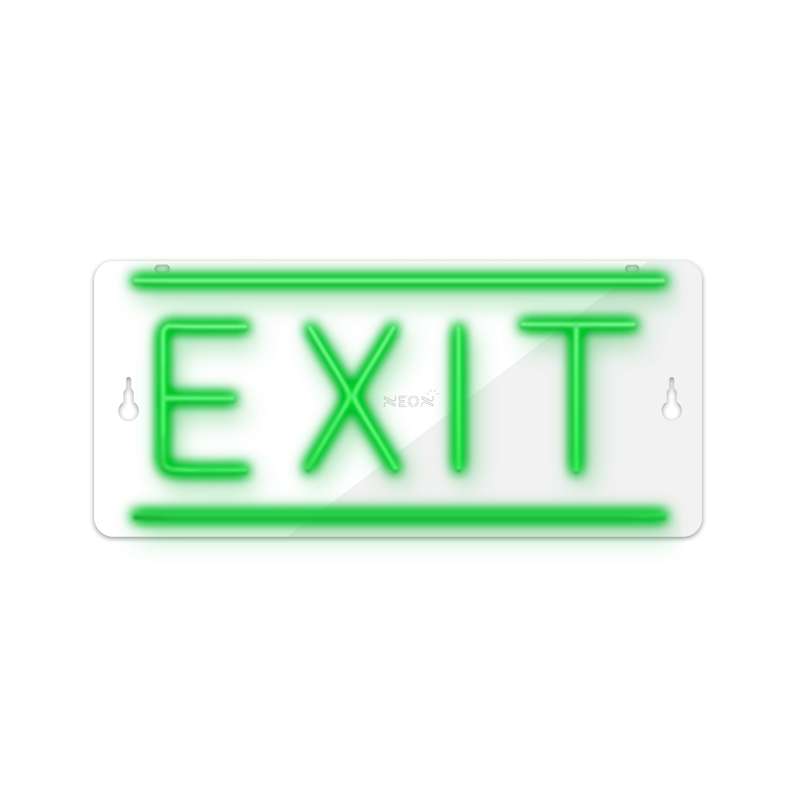 چراغ دیواری نئون دیزاین طرح Exit_GR