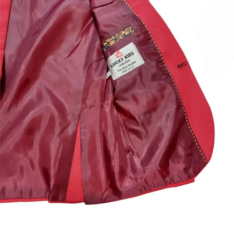 کت پسرانه مدل ASH548 رنگ قرمز