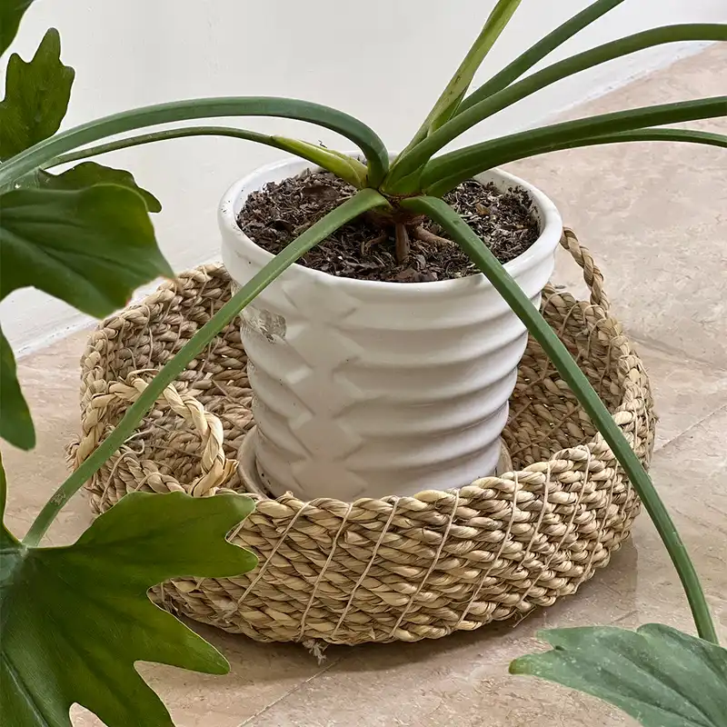 سبد حصیر بافی مدل سنتی کد L