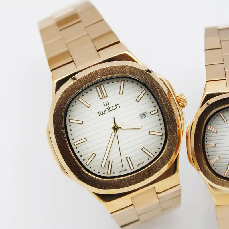 ست ساعت مچی عقربه ای زنانه و مردانه آی واتچ مدل 190153j