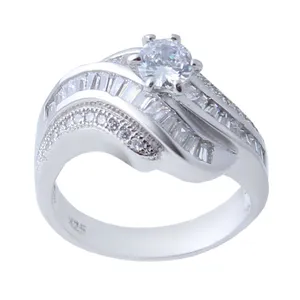  انگشتر نقره زنانه بازرگانی میلادی کد AWR_558