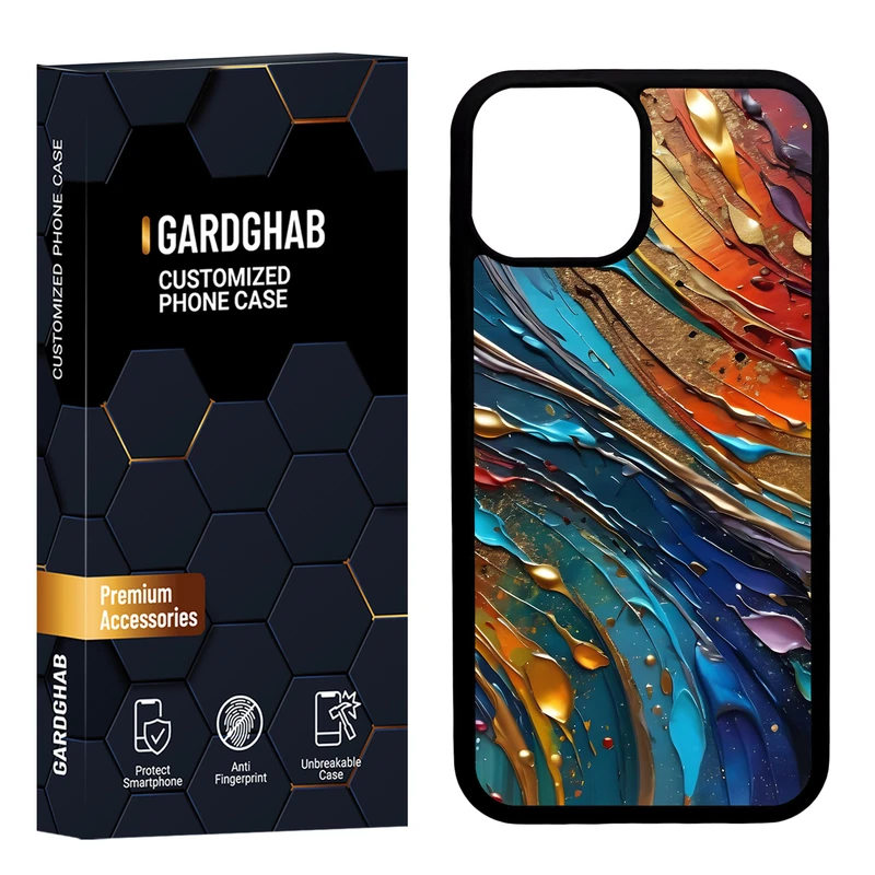 کاور گارد قاب مدل دور ژله ای ساده مناسب برای گوشی موبایل اپل iPhone 13 Mini