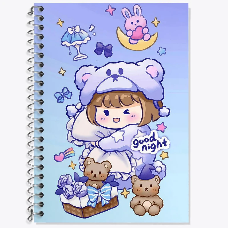 دفتر زبان 50 برگ خندالو مدل دو خط طرح رورو جامپ کد 27858