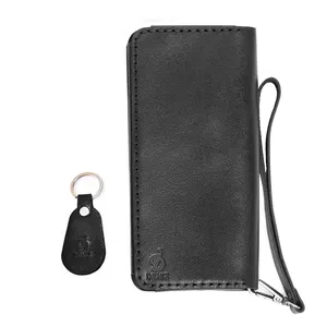ست کیف پول و جاکلیدی چرمی چرم دنیز کد G-112