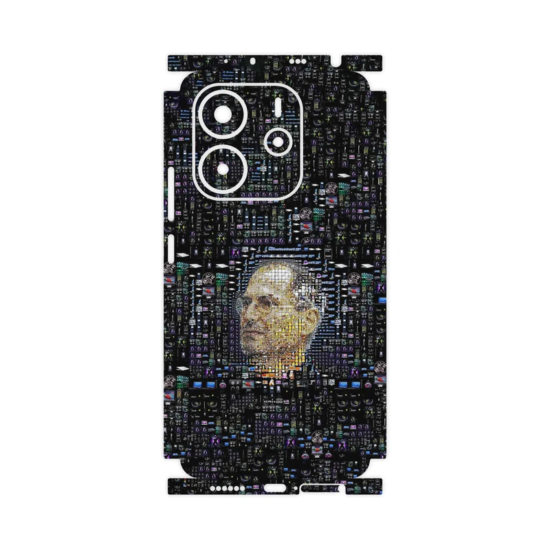 برچسب پوششی ماهوت مدل Collage of Steve Jobs 2-FullSkin مناسب برای گوشی موبایل شیائومی Redmi Note 14 4G
