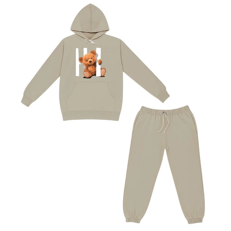 ست هودی و شلوار راحتی بچگانه مدل خرس های 