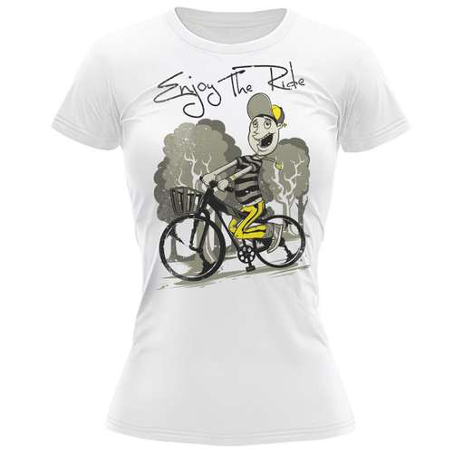 تی شرت آستین کوتاه زنانه مدل دوچرخه سواری کد 469 BBS
