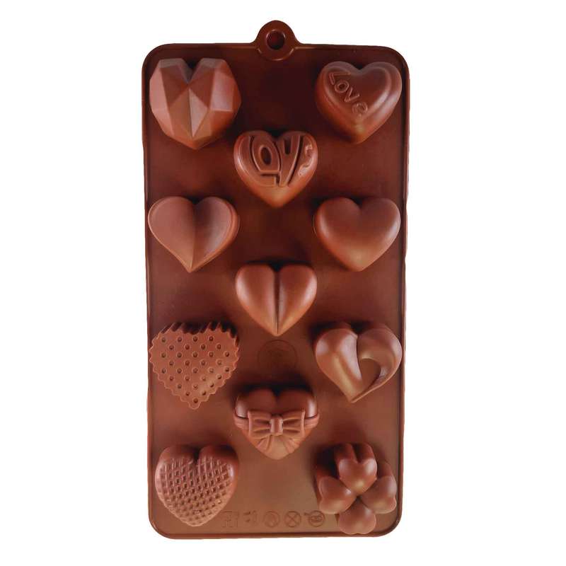 قالب شکلات طرح قلب میکس کد 11