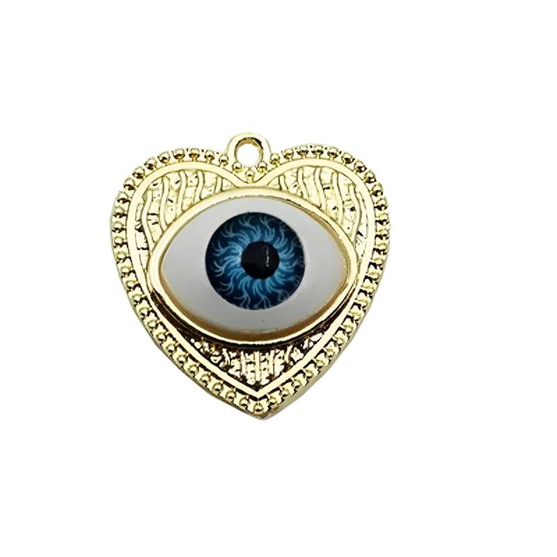 آویز گردنبند دخترانه مدل قلب و چشم زیبا کد 1-6 آویز گردنبند دخترانه مدل قلب و چشم زیبا کد 1-6