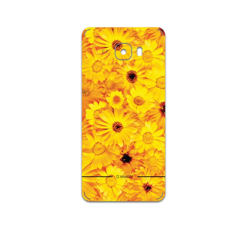 برچسب پوششی ماهوت مدل Yellow-Flower مناسب برای گوشی موبایل سامسونگ Galaxy C7