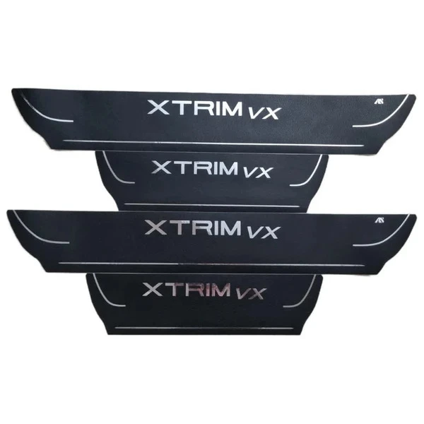 برچسب پارکابی خودرو استیک طرح چرم کد M357 مناسب برای XTRIM VX مجموعه 4 عددی