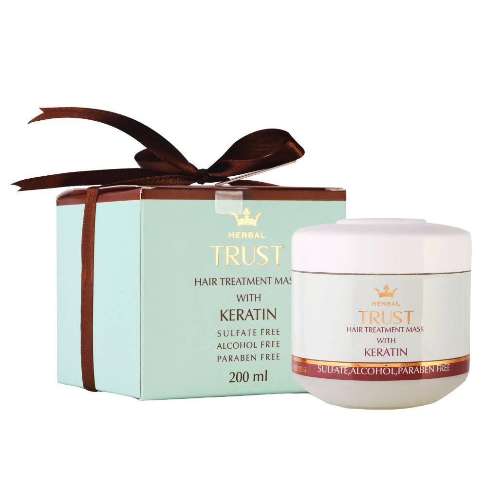 ماسک مو تراست مدل KERATIN حجم 200 میلی لیتر