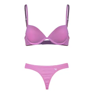 ست شورت و سوتین زنانه چری پینک مدل less