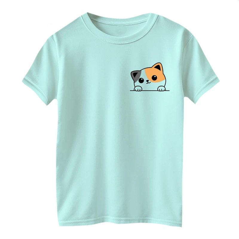 تی شرت آستین کوتاه بچگانه مدل گربه
