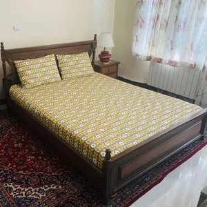  سرویس روتختی مدل کشدار بهشت زرد کد 160 2 نفره 3 تکه 