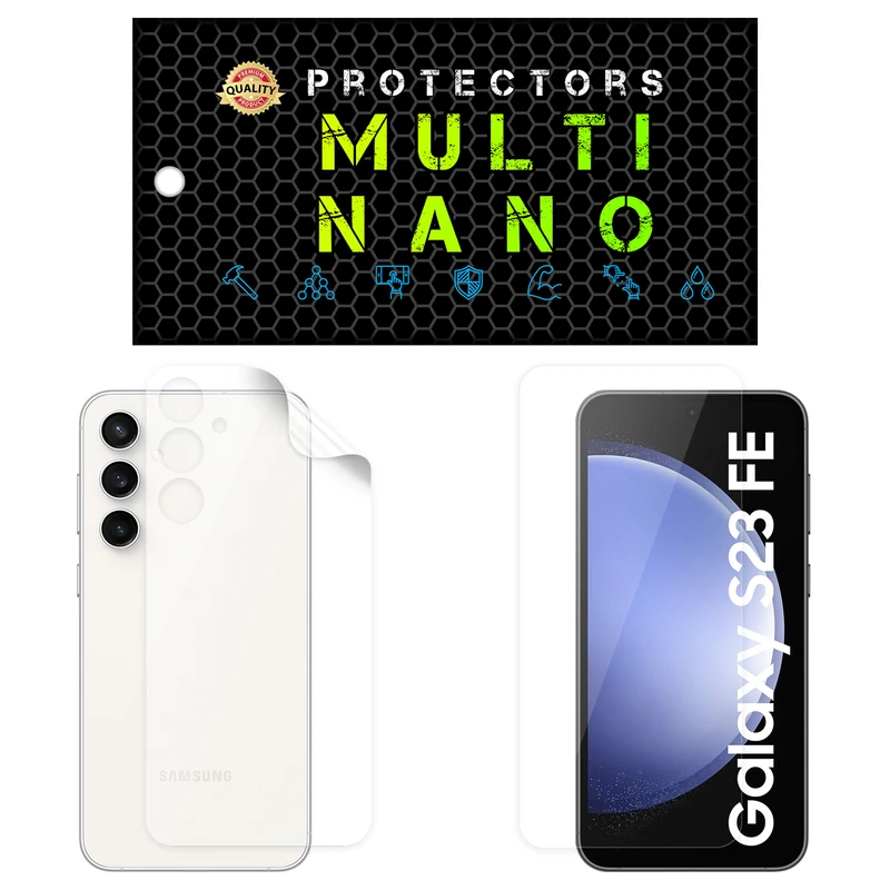 محافظ صفحه نمایش مولتی نانو مدل X-SFT مناسب برای گوشی موبایل سامسونگ Galaxy S23 FE به همراه محافظ پشت