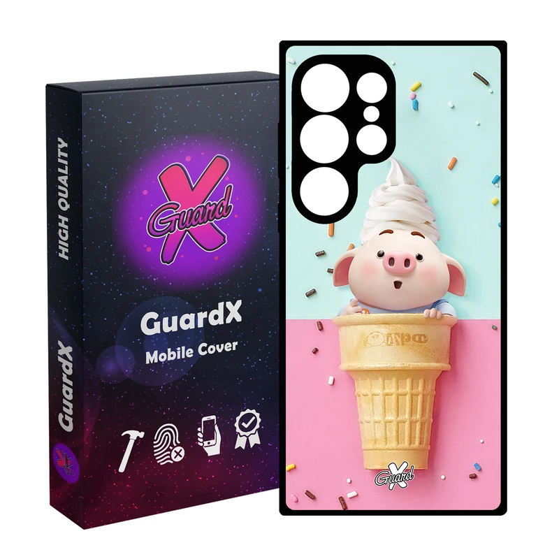 کاور گارد ایکس طرح Pig مدل 10026 مناسب برای گوشی موبایل سامسونگ Galaxy S25 Ultra