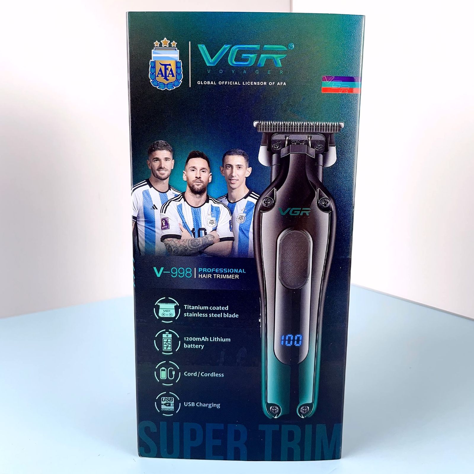 ماشین اصلاح موی سر و صورت شارژی وی جی ار مدل V-998 -  - 6