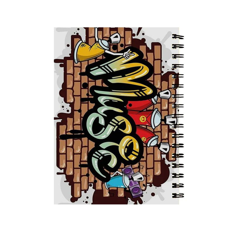 دفتر مشق 60 برگ طرح موزیک کد 37