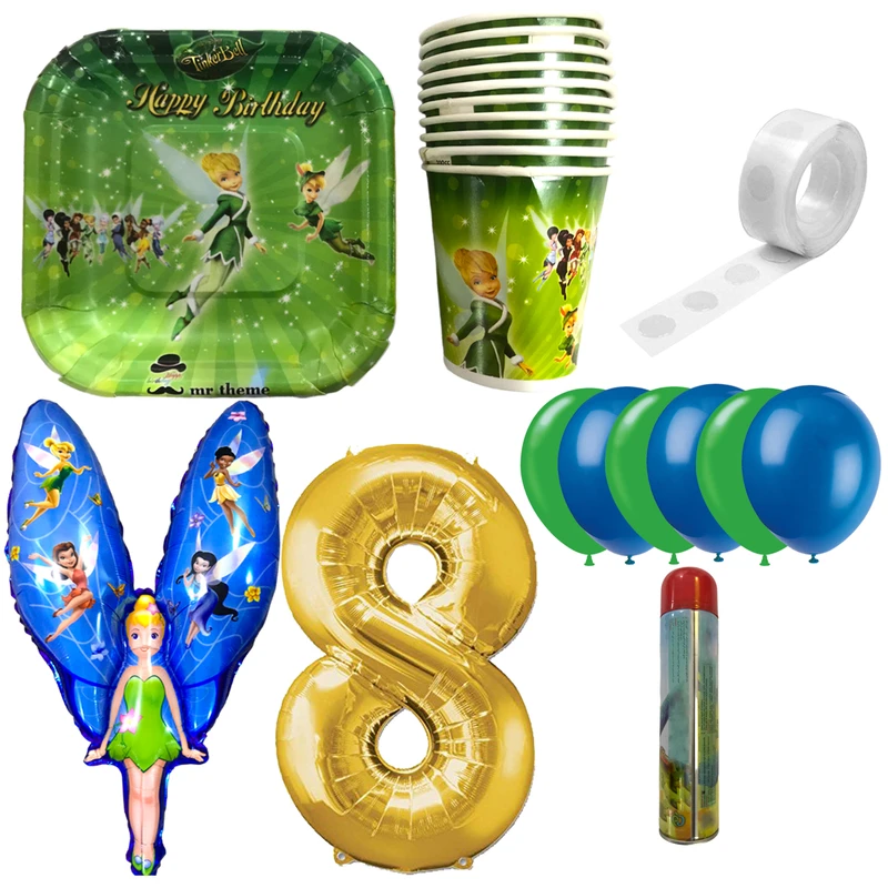 مجموعه 30 عددی تم تولد مستر تم طرح تینکربل کد 8
