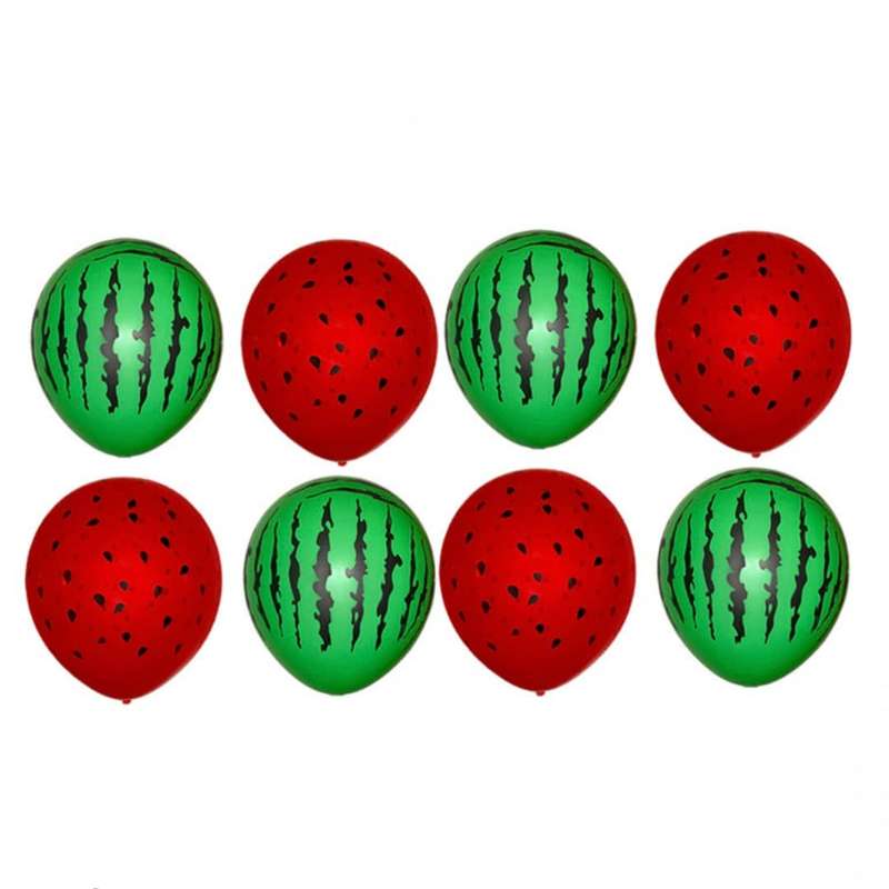 بادکنک سورتک مدل هندوانه یلدا کد STY08 بسته 8 عددی