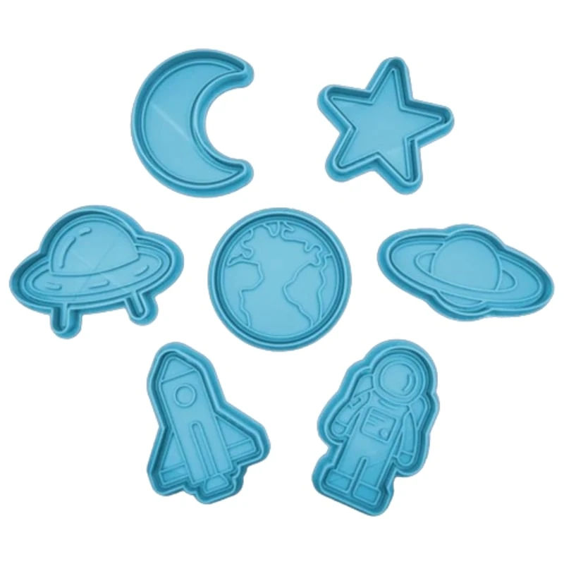 کاتر شیرینی پزی مدل فضا مجموعه هفت عددی