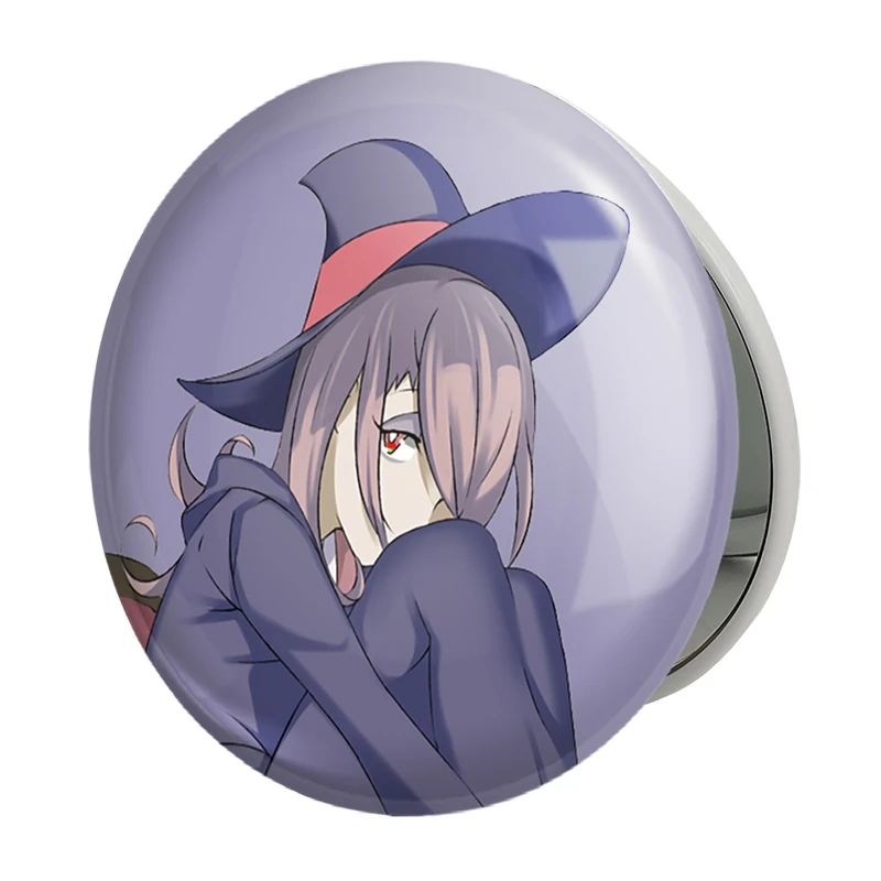 آینه جیبی خندالو طرح سوسی انیمه جادوگران کوچک Little Witch Academia مدل تاشو کد 22859 