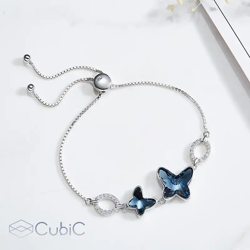 دستبند نقره زنانه کوبیک کد QB-2305