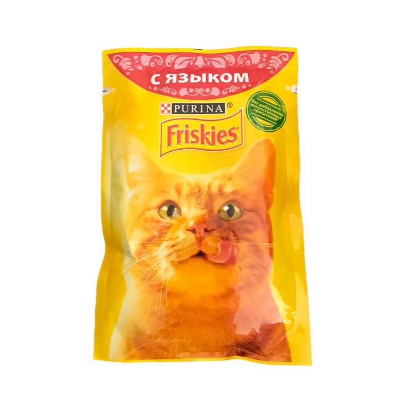 غذای پوچ گربه فریسکیز مدل زبان گاو وزن 85 گرم