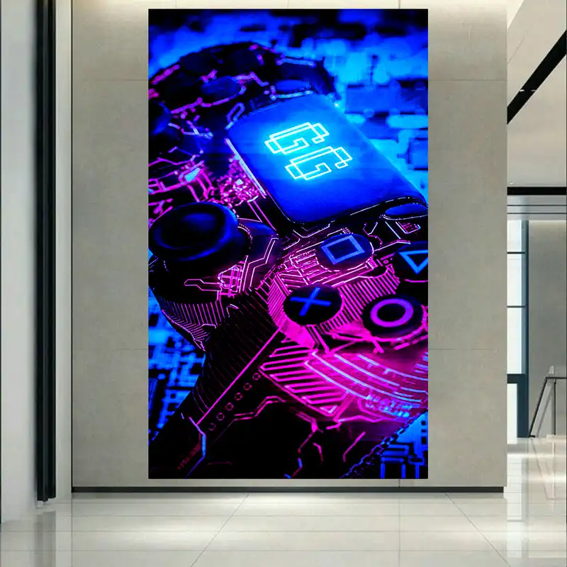 پوستر طرح کنسول بازی مدل دسته پلی استیشن کد AR20620