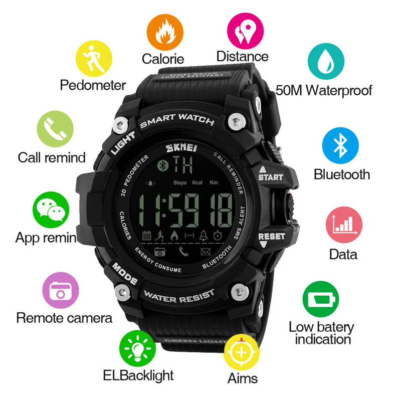 ساعت مچی دیجیتال مردانه اسکمی مدل 1227black